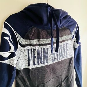 Penn State hooded sweatshirt with cowl-neck design